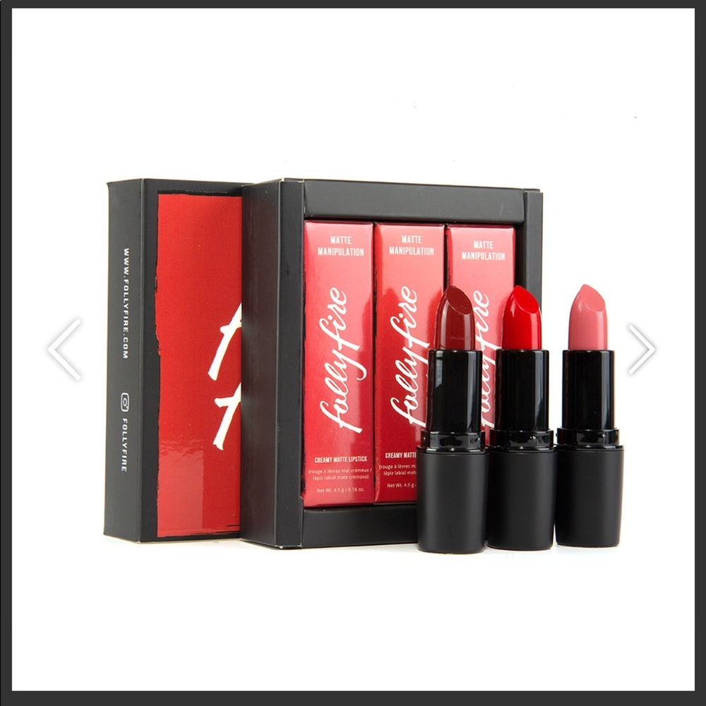 BNIB Folly Fire Expensive Habits Lip Trio!